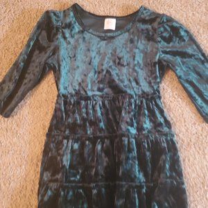 Girls velvet winter dress